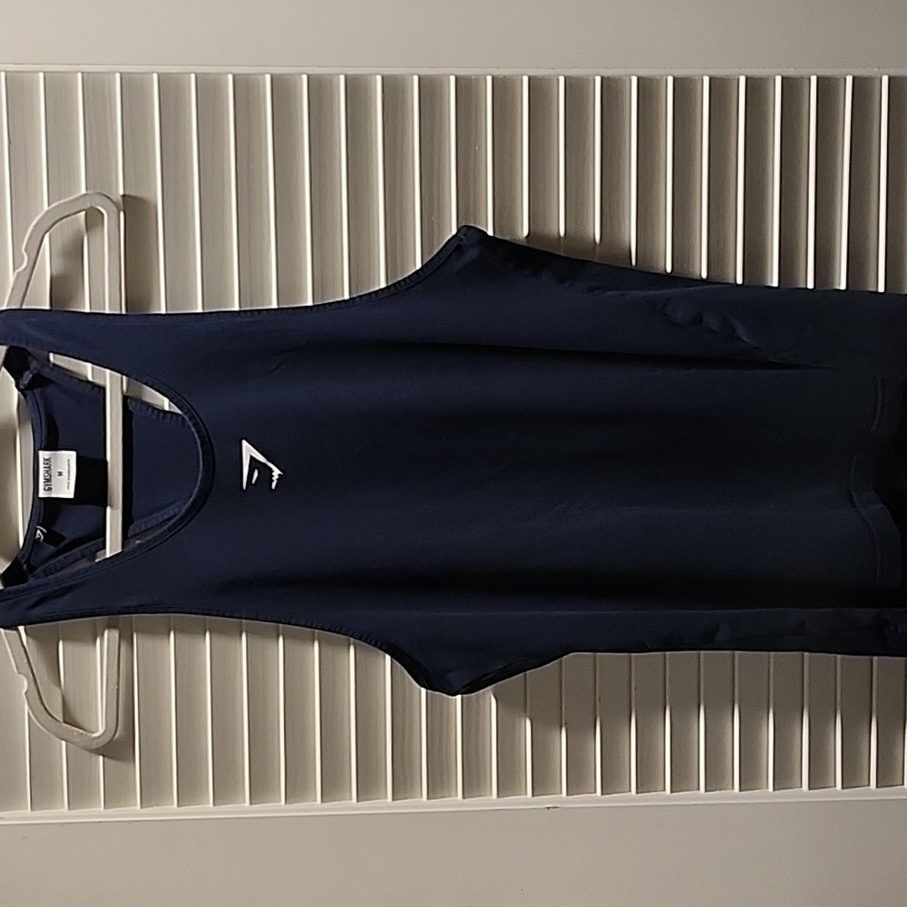 Gymshark Navy React Stringer Tank M - image 3